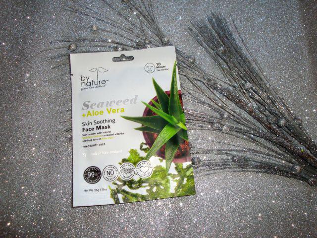 By nature Maseczka do twarzy w płacie, Kojąca, Z ekstraktem z wodorostów i aloesu