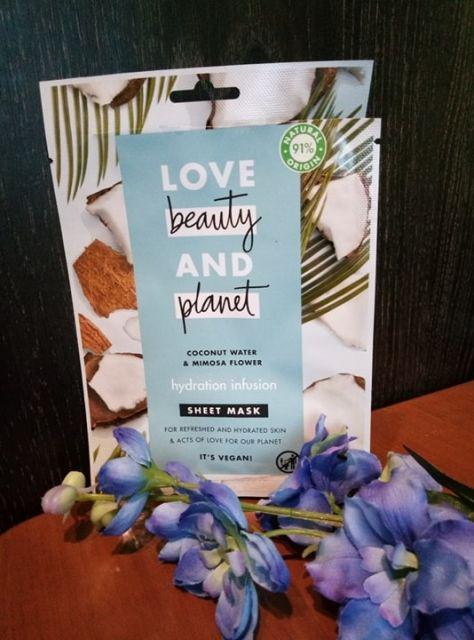 Love Beauty and Planet Maseczka do twarzy, Coconut Water & Mimosa Flower, Hydration Infusion