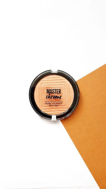 Maybelline Master Chrome, Rozświetlacz do twarzy, 050 Rose Gold