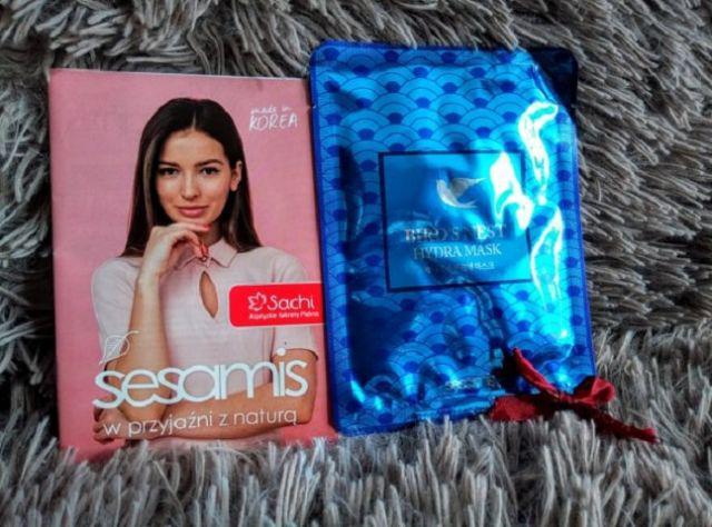 Sesamis Bird's Nest Hydra Mask, Odmładzająca maseczka na płacie z ekstraktem z ptasich gniazd 