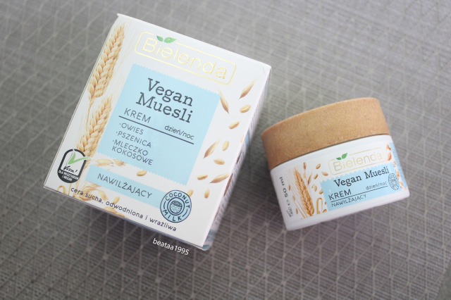 Bielenda Vegan Muesli, Krem do twarzy, Nawilżający, Na dzień i na noc
