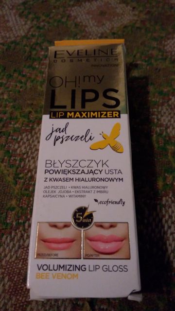 Eveline Oh! My Lips, Lip Maximizer, Jad Pszczeli, Błyszczyk do ust, nr 01