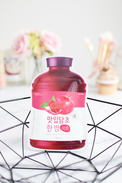 A'pieu Fruit Vinegar, Maska do twarzy w płacie, Pomegranate