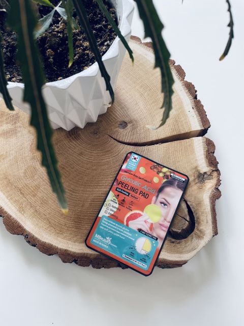 MBeauty Cosmetics Płatek do mycia twarzy, Glycolic Acid Peeling Pad, Oczyszczająco-peelingujący