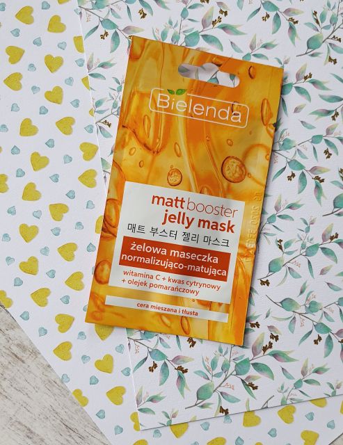 Bielenda Jelly Mask, Maseczka do twarzy, Żelowa, Matt Booster, Normalizująco-matująca, Cera mieszana i tłusta