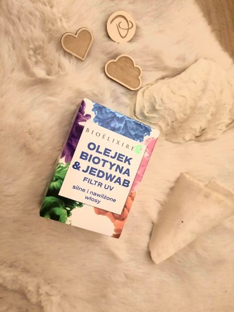 Bioélixire Olejek do włosów, Olejek z czarnuszki, Filtr UV + Malachit