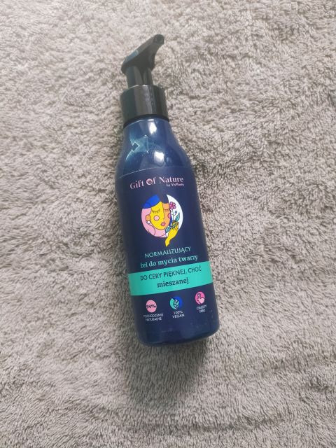 Vis Plantis Gift Of Nature, Żel do mycia twarzy, Normalizujący, Do cery pięknej, choć mieszanej