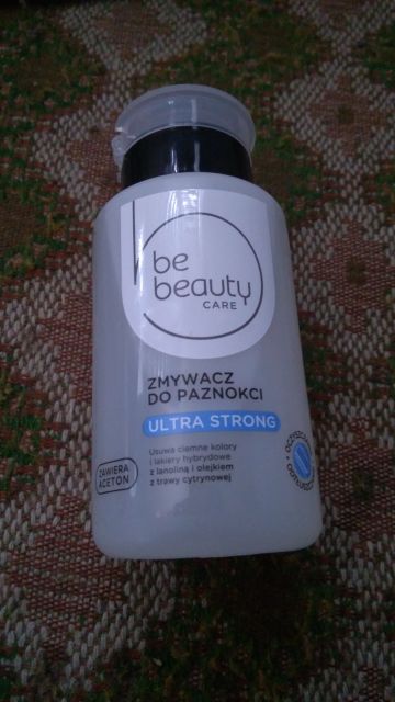 BeBeauty Zmywacz do paznokci, Ultra Strong, Z lanoliną i olejkiem z trawy cytrynowej