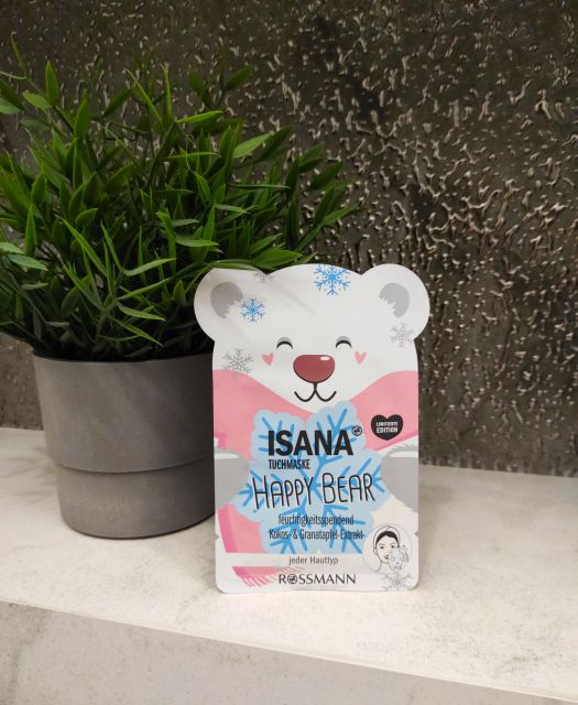 Isana Maska do twarzy w płacie, Happy Bear
