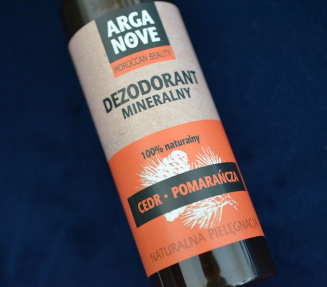 Arganove Moroccan Beauty, Dezodorant mineralny w sprayu, Cedr i pomarańcza