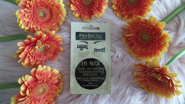 Perfecta Eye Patch, Płatki pod oczy, Złote, Glitterowe, Koreańskie, Party Look, Rozświetlenie i wygładzenie