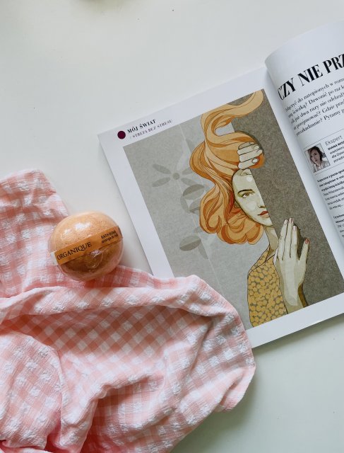 Organique Kula do kąpieli, Bath Bomb, Spicy Therapy, Pomarańcza z chili