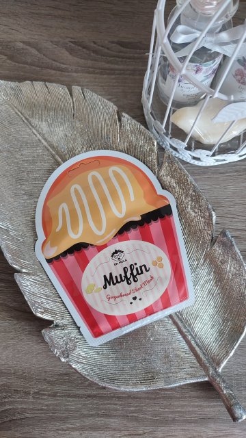 Dr. Mola Maska do twarzy w płacie, Gingerbread Muffin, Oczyszczająco-nawilżająca