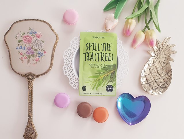 The Beauty Dept. Purifying Tea Tree Face Sheet Mask, Maska do twarzy, Oczyszczająca, Z ekstraktem z drzewa herbacianego