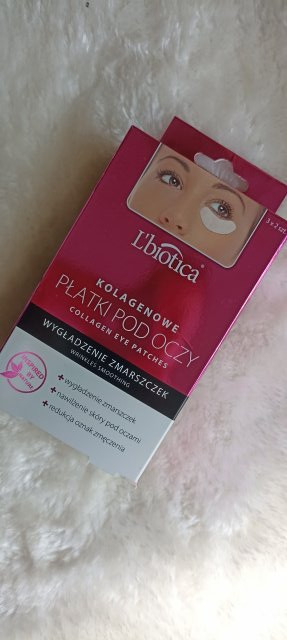 L'biotica Płatki pod oczy, Kolagenowe, Wygładzenie zmarszczek