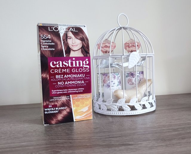L'Oréal Casting Creme Gloss, Farba do włosów, nr 554 Ognista Czekolada