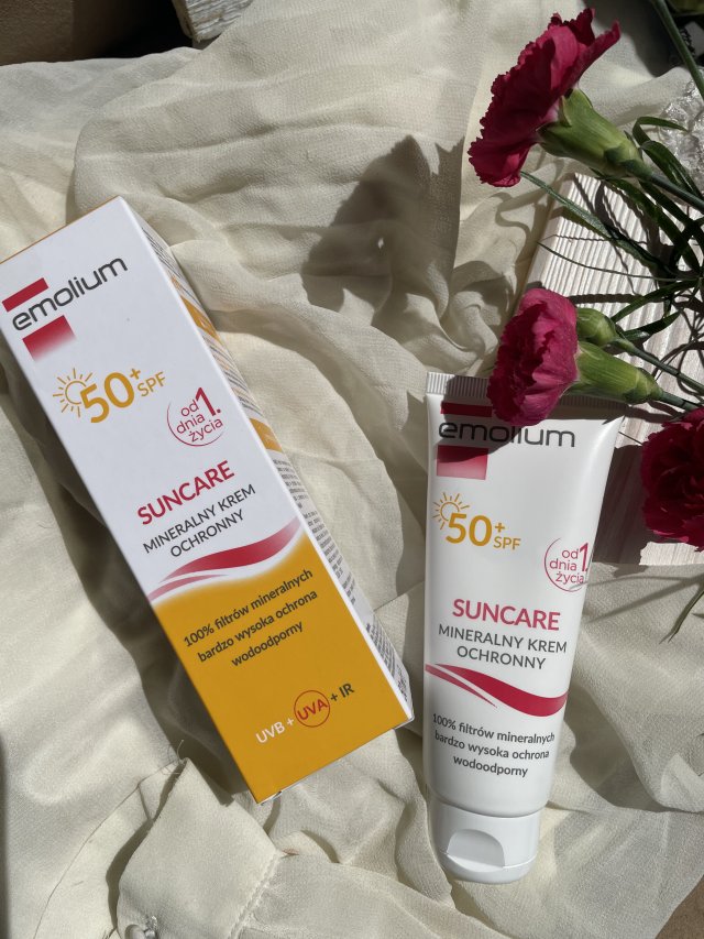 Emolium SunCare,Krem ochronny do ciała, Mineralny, Spf 50+