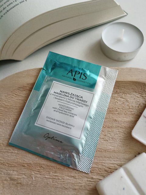 Apis Maseczka do twarzy, Nawilżająca, Z minerałami z morza martwego i kwasem hialuronowym