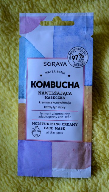 Soraya Kombucha, Maseczka do twarzy, Nawilżająca, Kremowa konsystencja, Każdy typ skóry, Water Bank