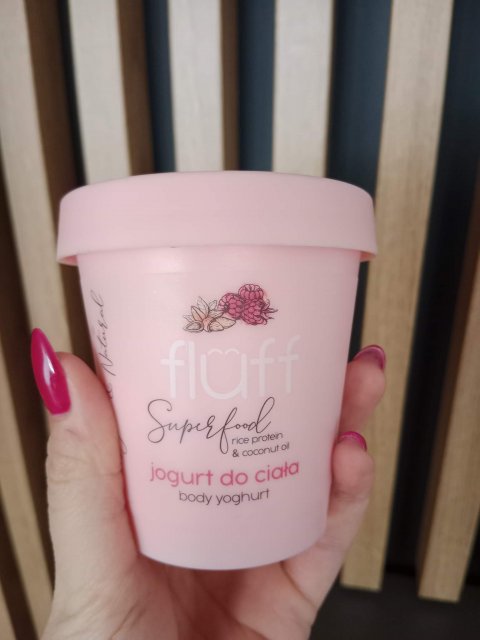 Fluff Superfood, Jogurt do ciała, Raspberries & Almonds