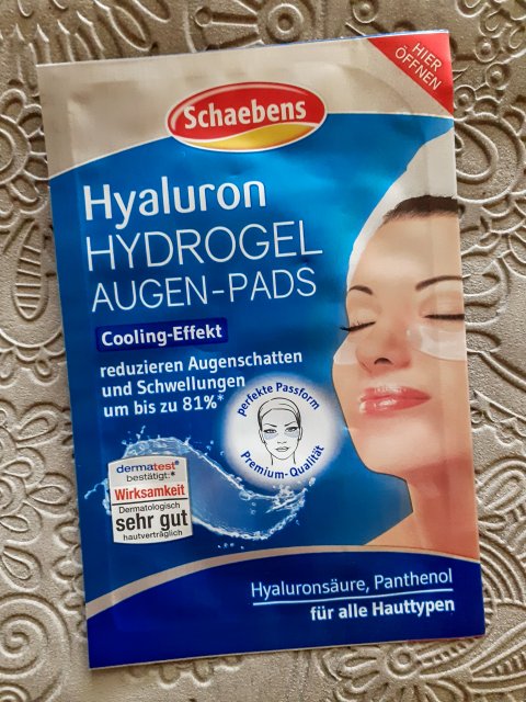 Schaebens Płatki pod oczy, Hialuronowe, Hydrożelowe, Cooling-Effekt