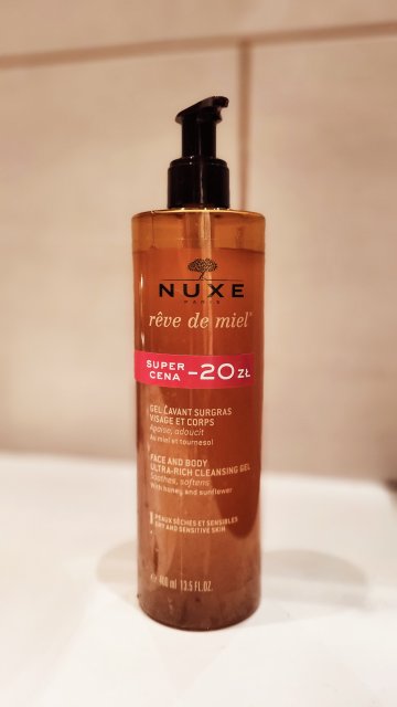 NUXE Reve de Miel, Żel do mycia twarzy i ciała, Ultrabogaty 