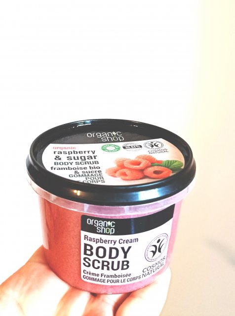 Organic Shop Peeling do ciała, Rasberry & sugar