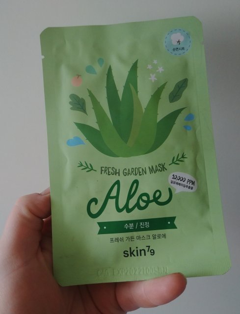 Maseczka na plachcie Aloes