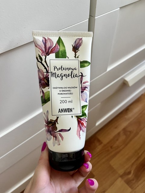 Anwen Odżywka do włosów o średniej porowatości, Proteinowa Magnolia