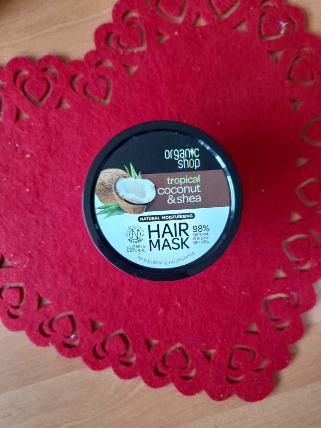 Organic Shop Maska do włosów, Tropical Coconut & Shea