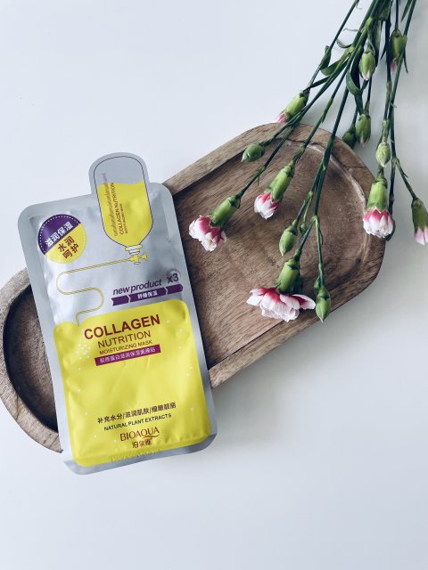 BIOAQUA Maseczka do twarzy w płacie, Collagen Nutrition