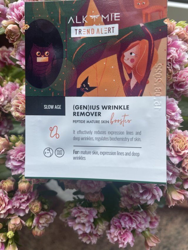 Alkemie Trend Alert, Slow Age, Genius Wrinkle Remover, Booster do twarzy, Peptydowy, Skóra dojrzała z widocznymi oznakami starzenia