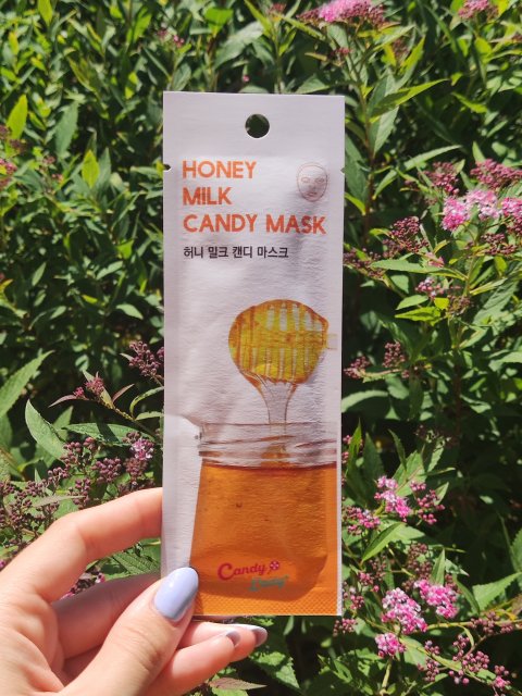 Candy o' Lady Maska do twarzy w płacie, Honey Milk Candy Mask, Odżywcza