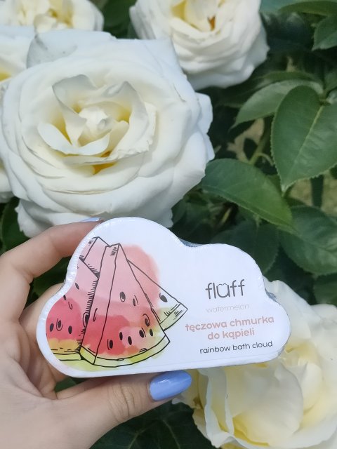 Fluff Superfood, Chmurka do kąpieli, Tęczowa, Watermelon