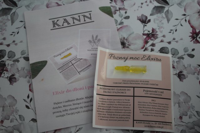 Kann Eliksir do dłoni i paznokci, Malinowy
