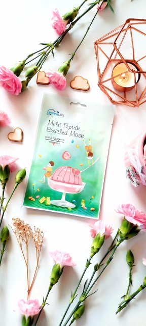 Purenskin Maska do twarzy w płacie, Multi Peptide Enriched Mask