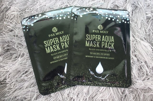 Pax Moly Super Aqua Mask Pack, Nawilżająco-uelastyczniająca maska w płachcie z wodą morską i adenozyną