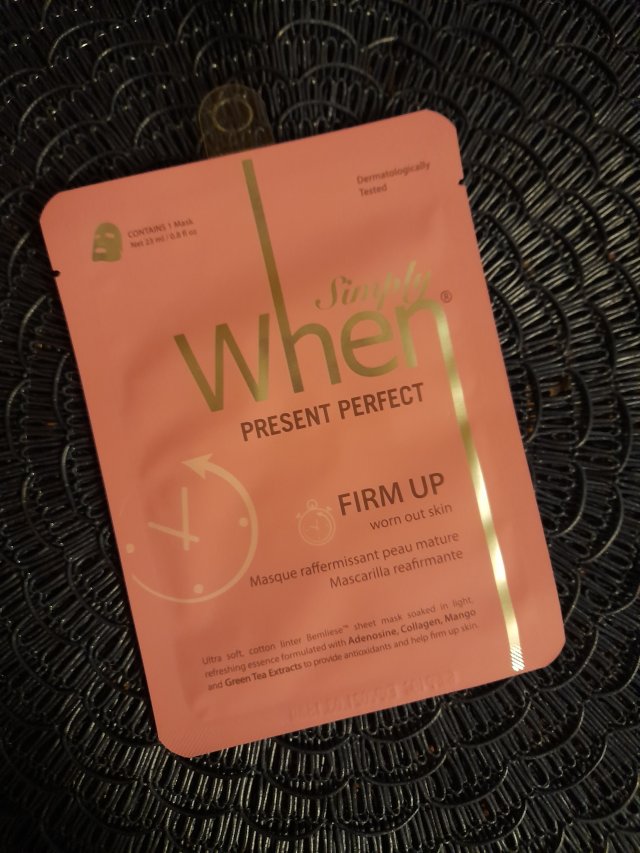 When Simply, Maseczka do twarzy, Wzmacniająca, Present Perfect