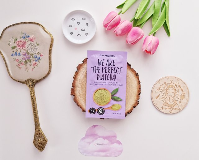 The Beauty Dept. Maseczka do twarzy w płacie, We Are The Perfet Matcha!, Ekstrakt z liści zielonej herbaty