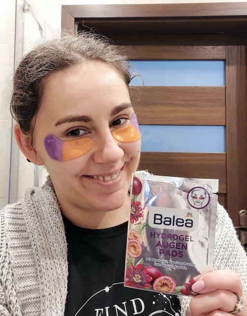 Balea Płatki pod oczy, Hydrożelowe, Kwas hialuronowy, Ekstrakt z marakui i kofeina