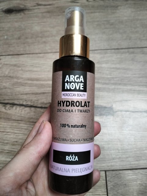 Arganove Moroccan Beauty, Hydrolat do ciała i twarzy, Róża