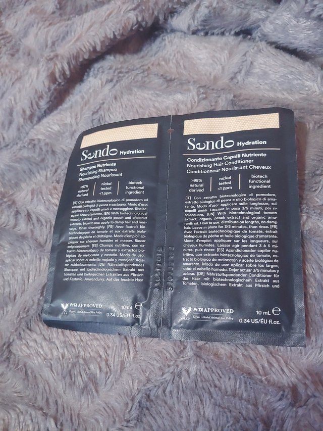 Probka szamponu i maski do włosów