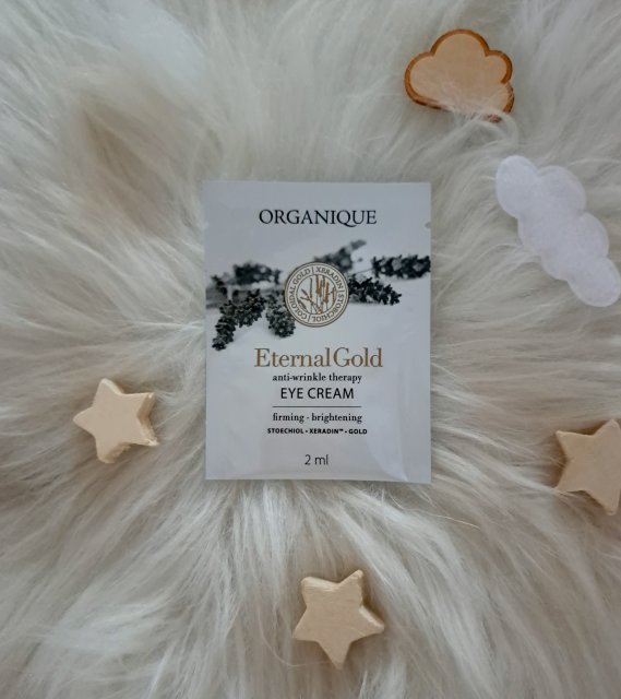 Organique Krem pod oczy, Przeciwzmarszczkowy, Ujędrniający, Rozświetlający, Eternal Gold