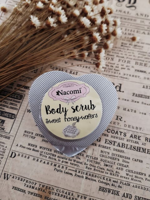 Nacomi, Peeling do ciała, Body Scrub, Miodowe gofry, Sweet honey wafers
