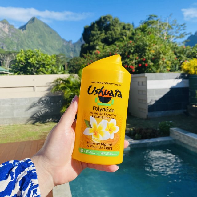 Ushuaia Żel pod prysznic, Polinezja, Olejek monoi i kwiat tiare