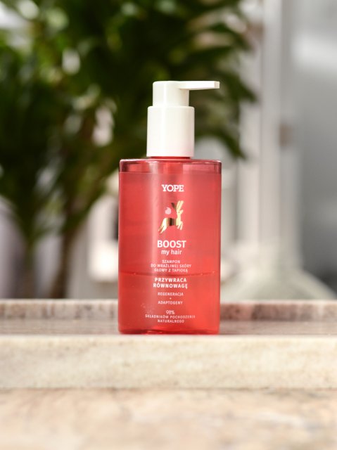 YOPE Szampon do włosów, Boost My Hair, Do wrażliwej skóry głowy z tapioką
