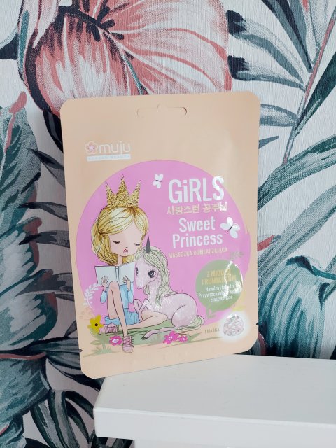 Muju Maska do twarzy w płacie, Girls, Sweet Princess, Odmładzająca