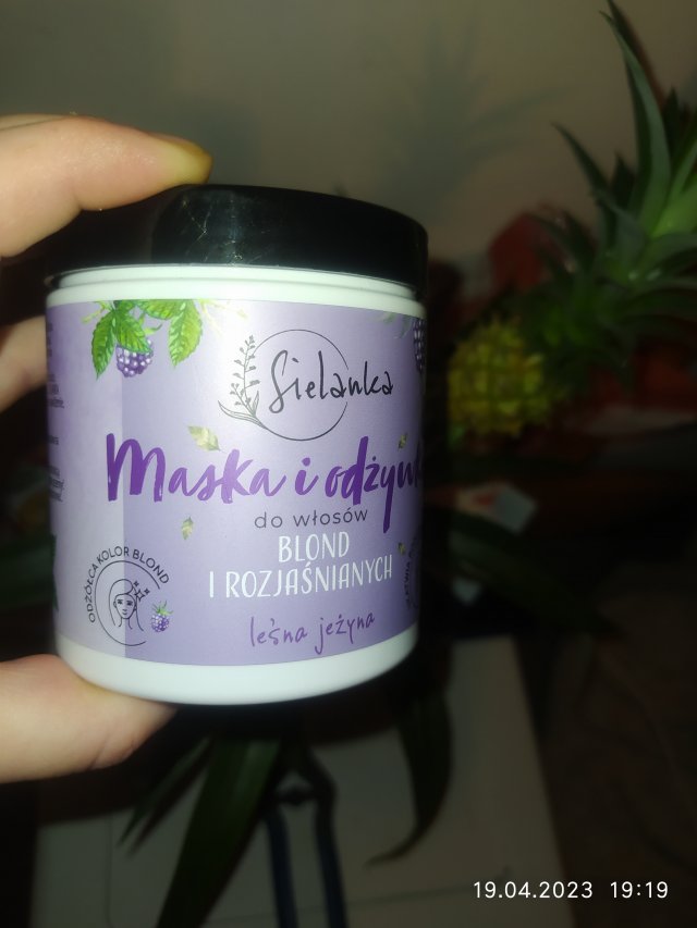 Sielanka Maska i odżywka do włosów, 2w1, do włosów blond i rozjaśnianych, leśna jeżyna