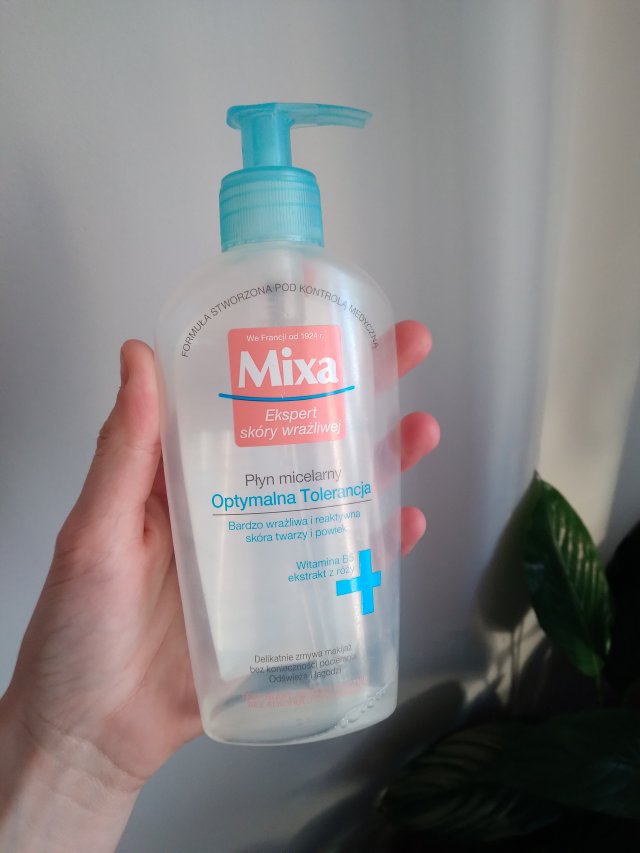 Mixa Płyn micelarny, Optymalna tolerancja, Bardzo wrażliwa i reaktywna skóra twarzy i powiek