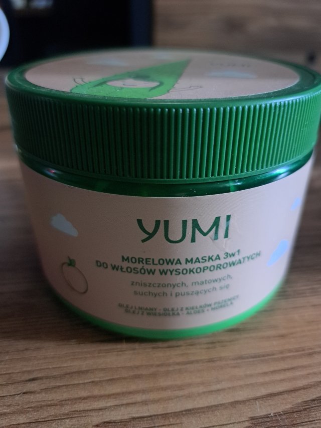 Yumi Maska do włosów, 3w1, Morelowa, Do włosów wysokoporowatych